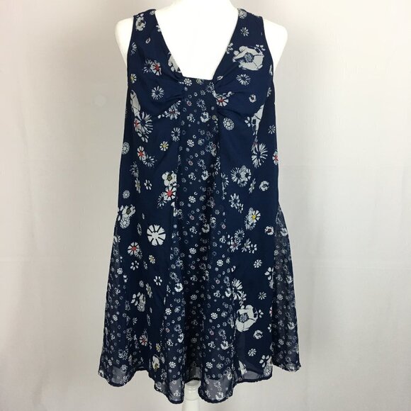 Jason Wu For Target Blue Floral Shift Dress M - Picture 1 of 5